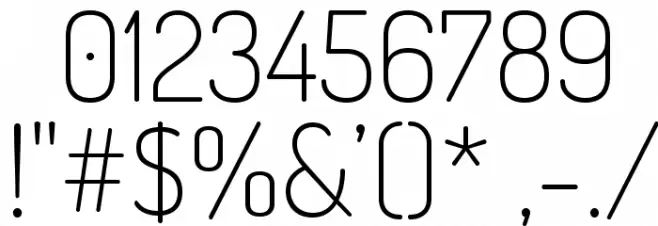 TerminalDosis-ExtraLight Font OTHER CHARS