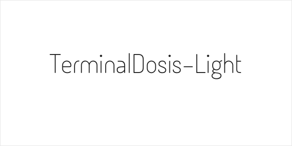 TerminalDosis-Light Logo