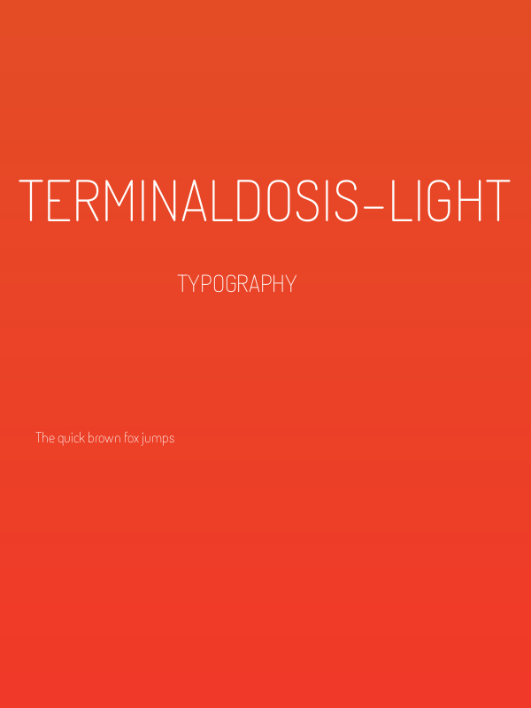 TerminalDosis-Light Poster