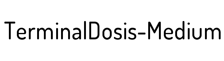 TerminalDosis-Medium Font