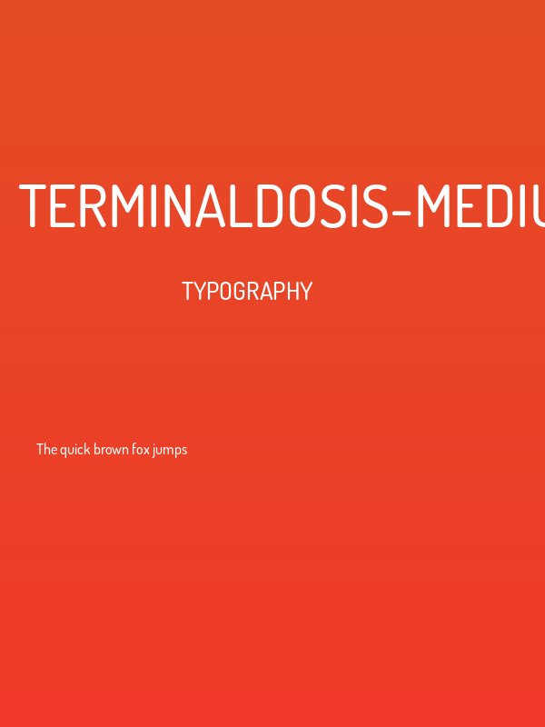 TerminalDosis-Medium Poster
