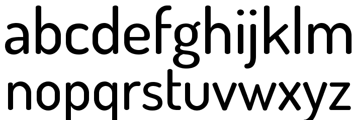 TerminalDosis-Medium Font LOWERCASE