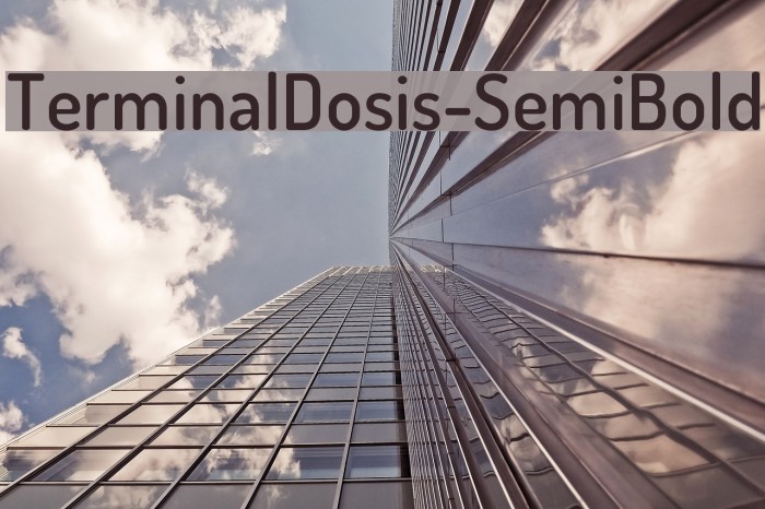 TerminalDosis-SemiBold フォント examples