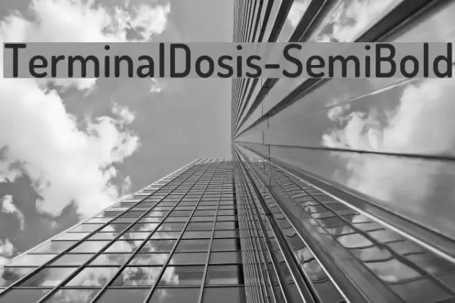 TerminalDosis-SemiBold Font examples