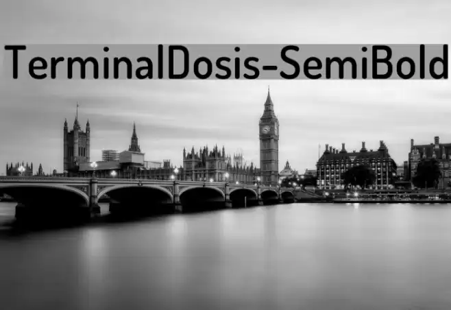 TerminalDosis-SemiBold Font examples