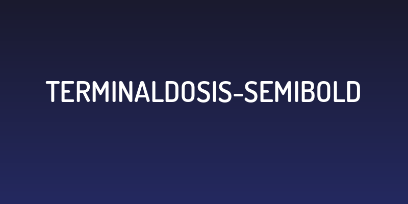 TerminalDosis-SemiBold Social Header