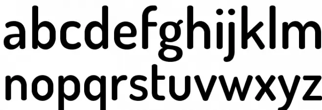TerminalDosis-SemiBold Font LOWERCASE
