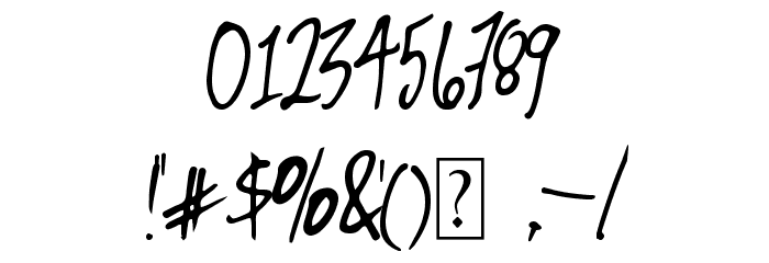 TerminalEvent Font OTHER CHARS