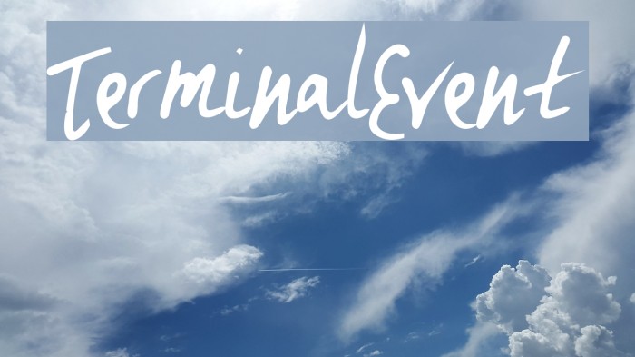 TerminalEvent Font examples