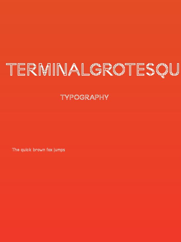 TerminalGrotesque-Open Poster