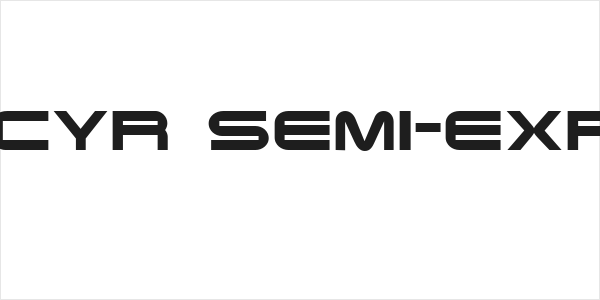Terminator Cyr Semi-expanded Bold Logo