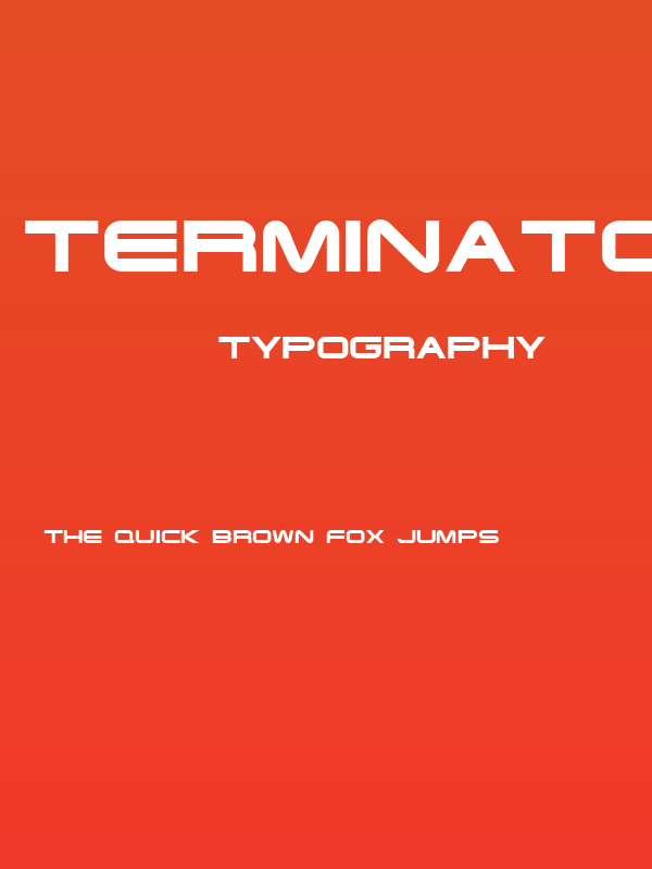 Terminator Cyr Semi-expanded Bold Poster