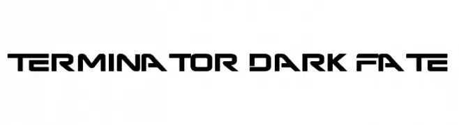 Terminator Dark Fate  免费字体下载