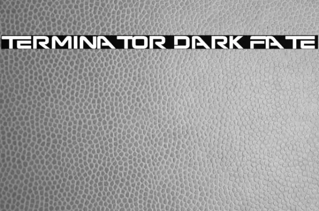 Terminator Dark Fate Schriftart examples