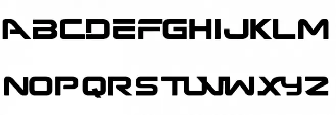 Terminator Dark Fate Schriftart Kleinbuchstaben