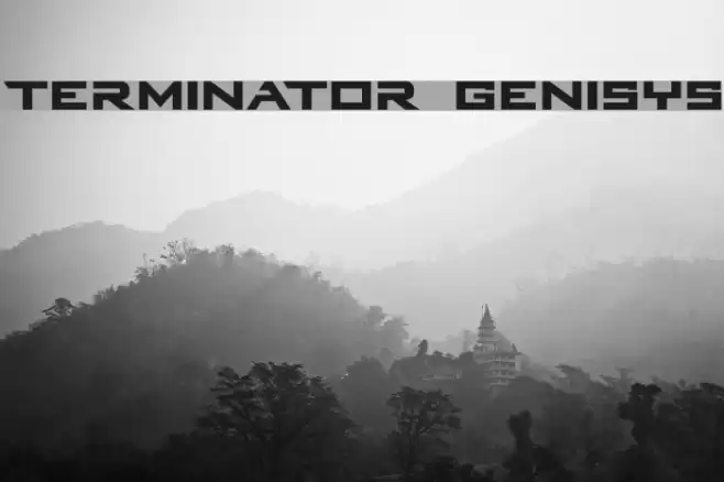 Terminator Genisys Schriftart examples