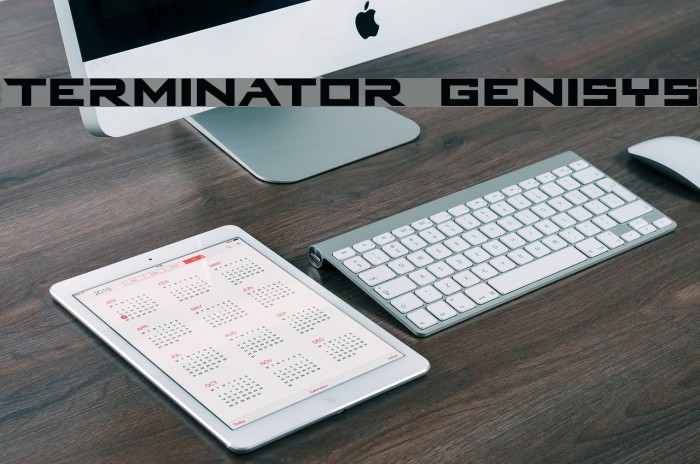 Terminator Genisys Schriftart examples
