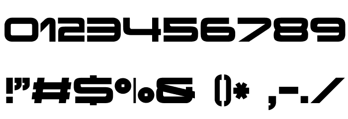 Terminator Real NFI Font OTHER CHARS