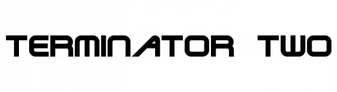 Terminator Two  les polices de caractères gratuit tlcharger