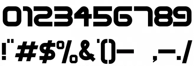 Terminator Two Font OTHER CHARS