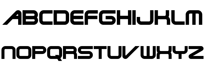 Terminator Two Font LOWERCASE