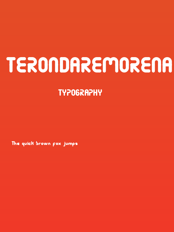 Terondaremorena Poster