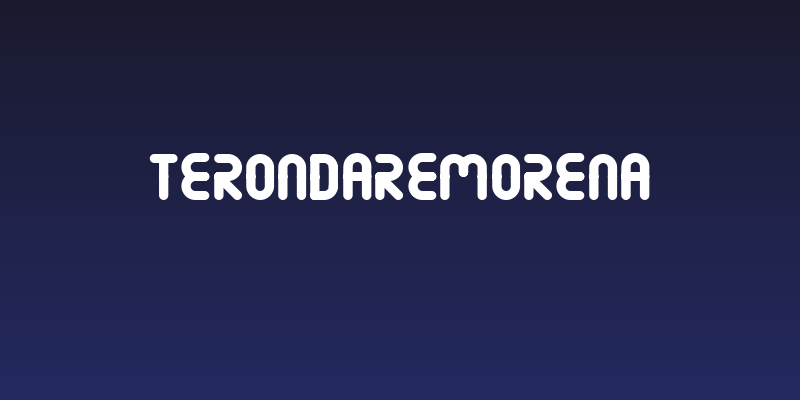 Terondaremorena Social Header