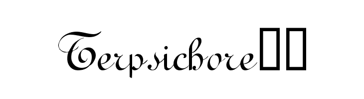 Terpsichore!` Font