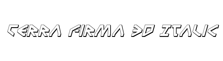 Terra Firma 3D Italic  नि: शुल्क फ़ॉन्ट्स डाउनलोड