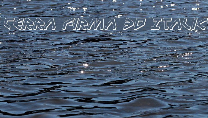 Terra Firma 3D Italic Font examples