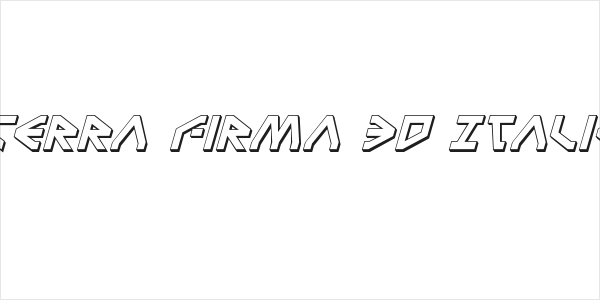 Terra Firma 3D Italic Logo