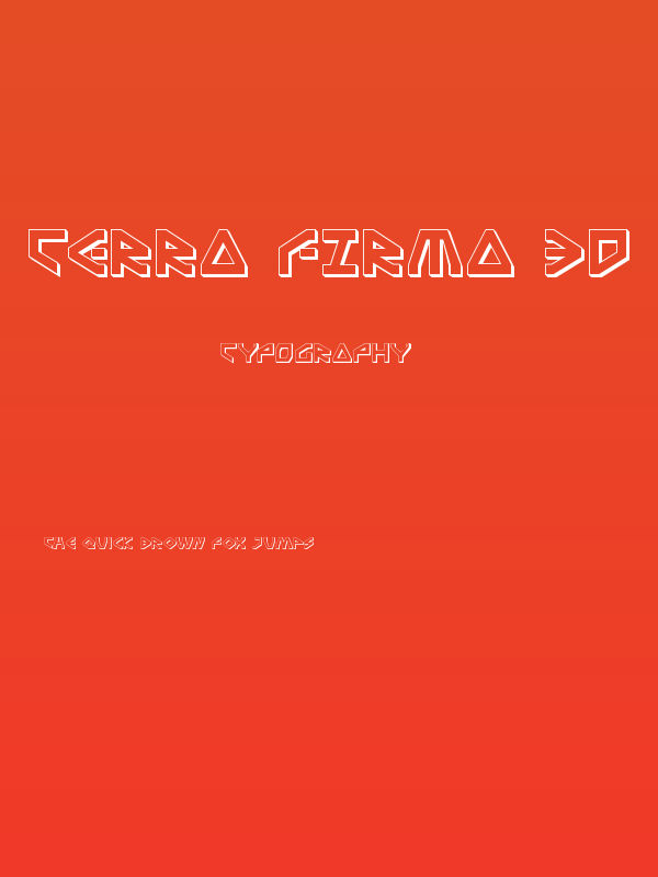 Terra Firma 3D Poster