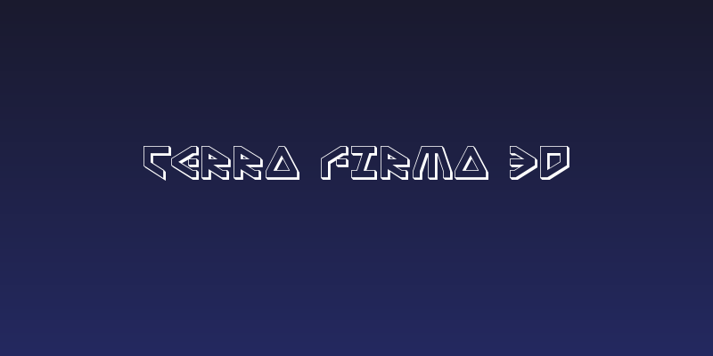 Terra Firma 3D Social Header