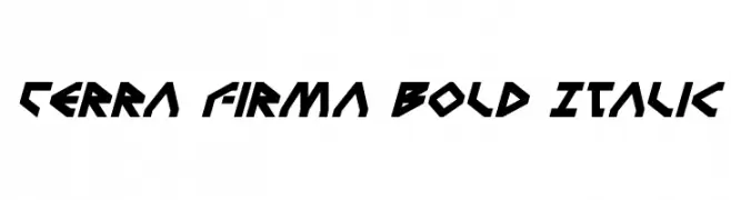 Terra Firma Bold Italic  تنزيل الخطوط