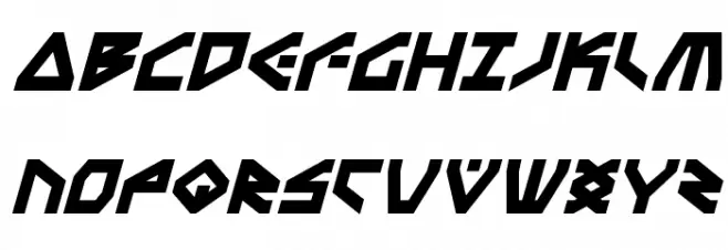 Terra Firma Bold Italic Schriftart Groß