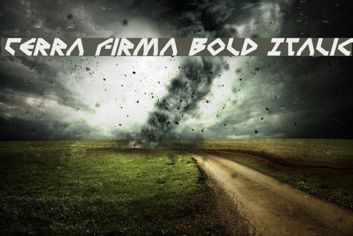 Terra Firma Bold Italic Font examples