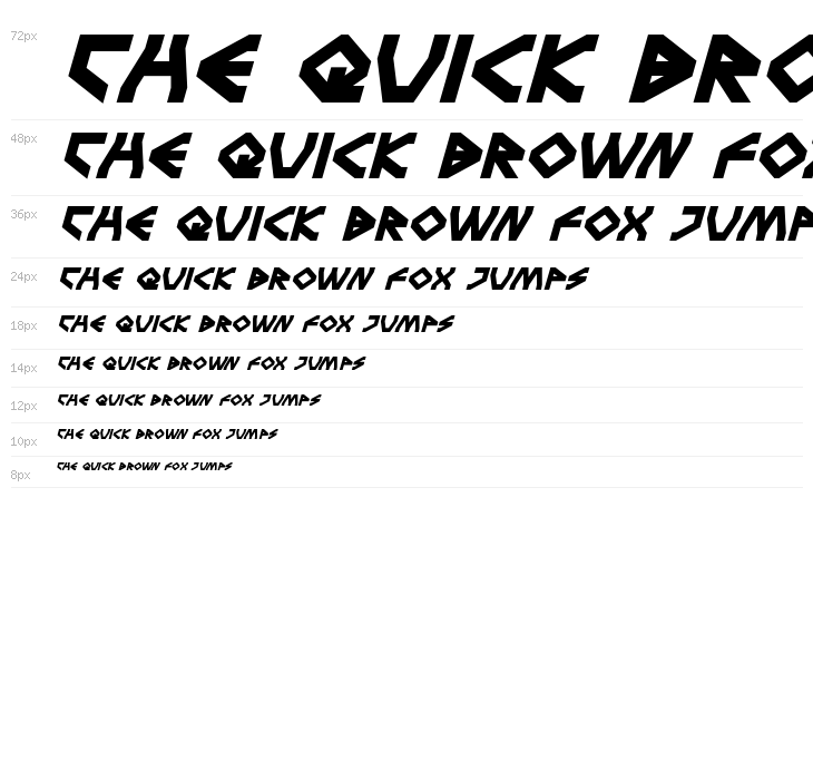 Terra Firma Bold Italic Waterfall