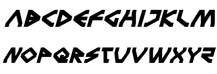 Terra Firma Bold Italic Font LOWERCASE