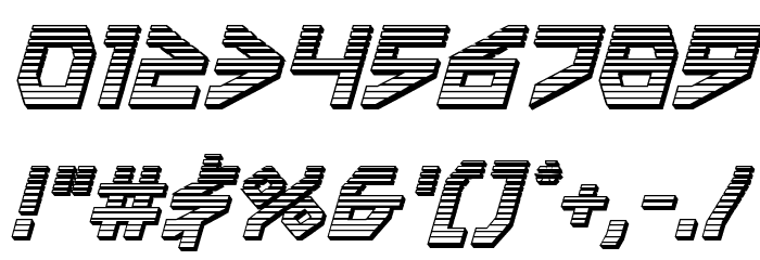 Terra Firma Chrome Italic Font OTHER CHARS
