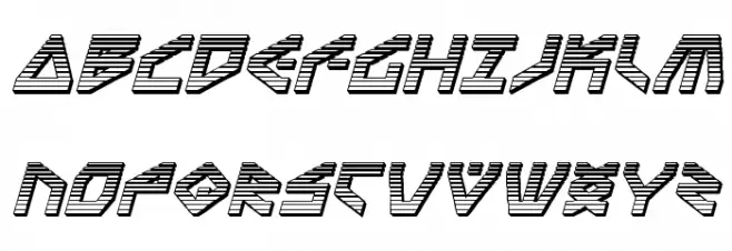 Terra Firma Chrome Italic Fonte MAIÚSCULAS