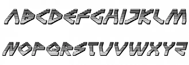 Terra Firma Chrome Italic फ़ॉन्ट लोअरकेस