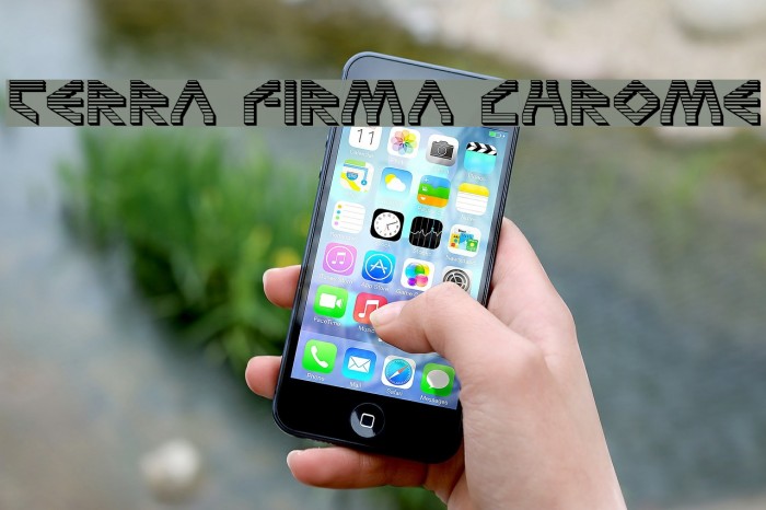 Terra Firma Chrome Font examples