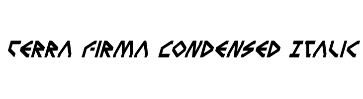 Terra Firma Condensed Italic  免费字体下载