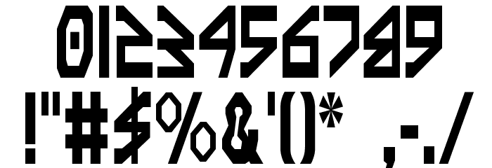 Terra Firma Condensed Font OTHER CHARS