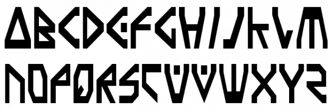 Terra Firma Condensed フォント 大文字