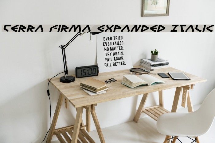 Terra Firma Expanded Italic Example 1