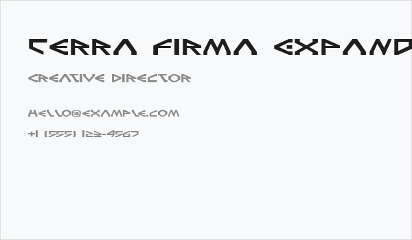 Terra Firma Expanded Business Card