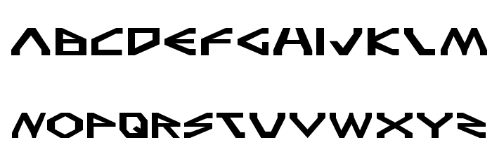 Terra Firma Expanded Font LOWERCASE