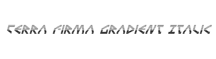 Terra Firma Gradient Italic  les polices de caractères gratuit tlcharger