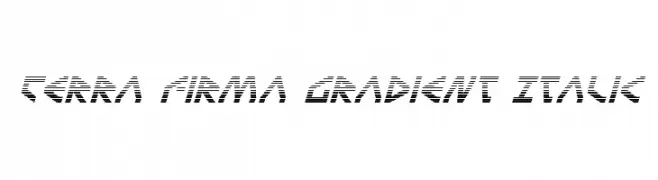 Terra Firma Gradient Italic  Frei Schriftart Herunterladen
